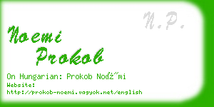 noemi prokob business card
